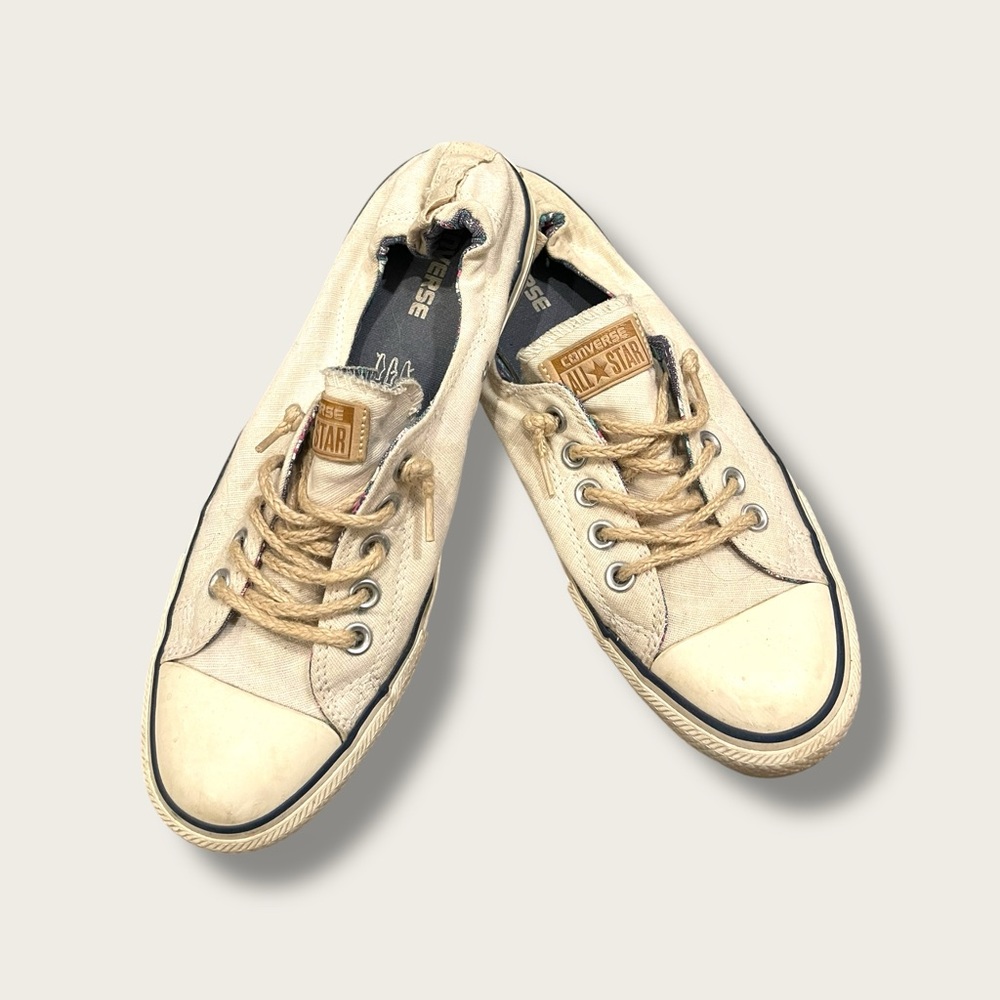 CONVERSE SLIP ONS - WOMENS OFF WHITE